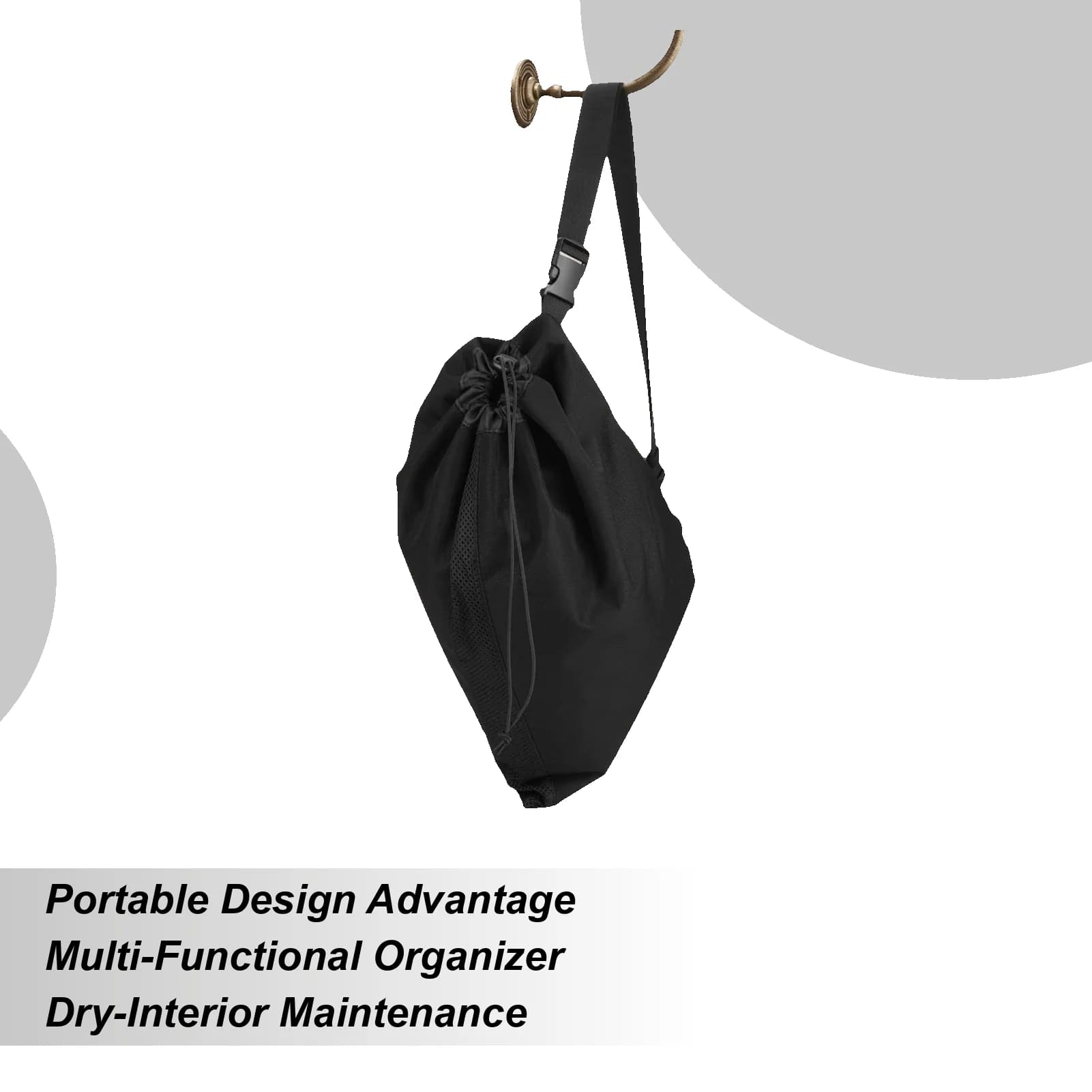 Flexible Hose Bag Durable Case With Drawstring Foldable Shoulder Bag For Large Motorhome Tube For Patio Garden Garage Outside Lawn Farm