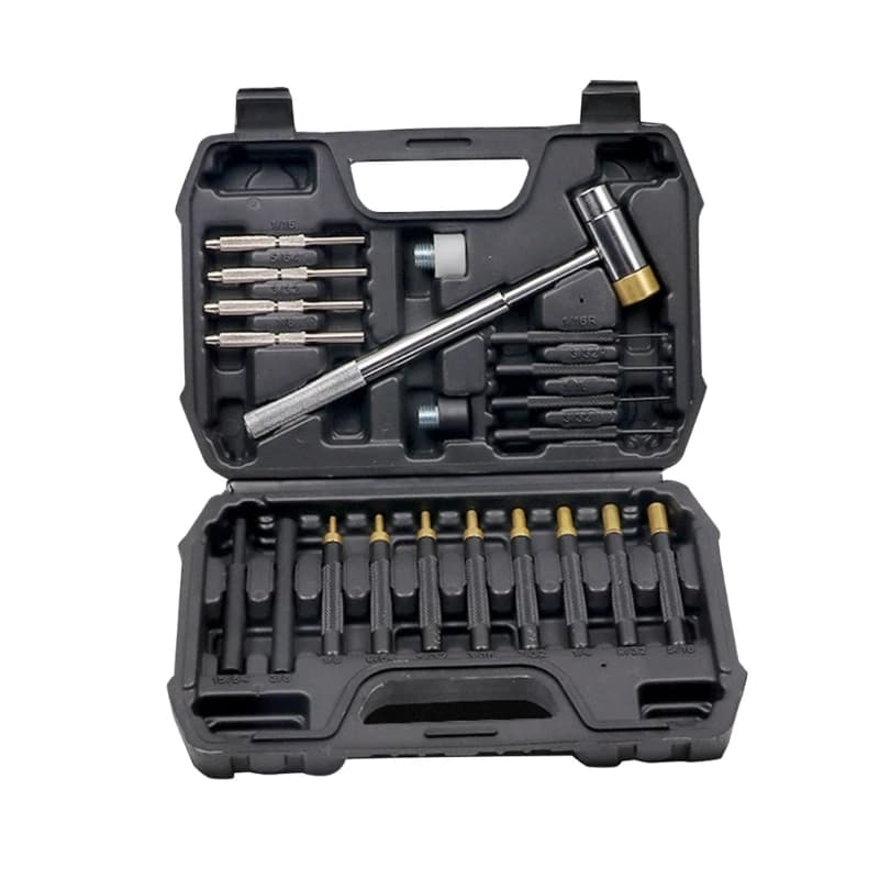 Set di punzoni per roll pin con punzonatrice in acciaio Martelli a doppia faccia Attrezzo per punzonatura per fabbro Set di utensili manuali portatili