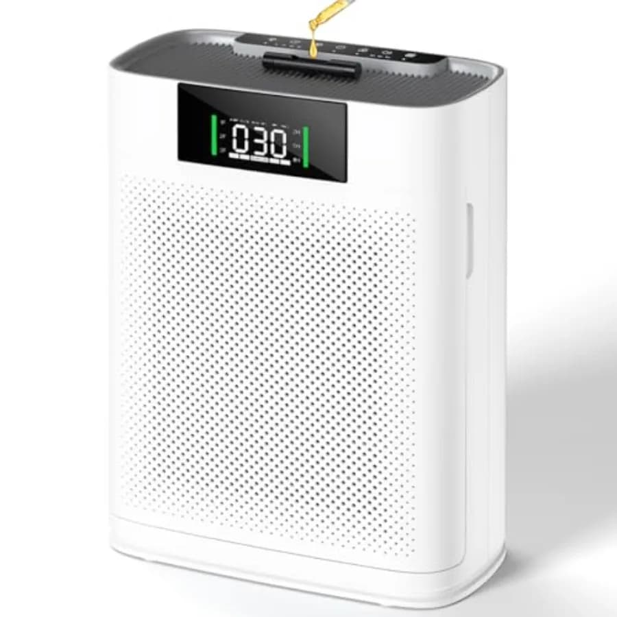 Purificatori d'aria per ambienti domestici di grandi dimensioni fino a 2300 piedi quadrati, purificatori d'aria Honeyuan per animali domestici, purificatore d'aria HEPA con display PM2.5 e aroma.