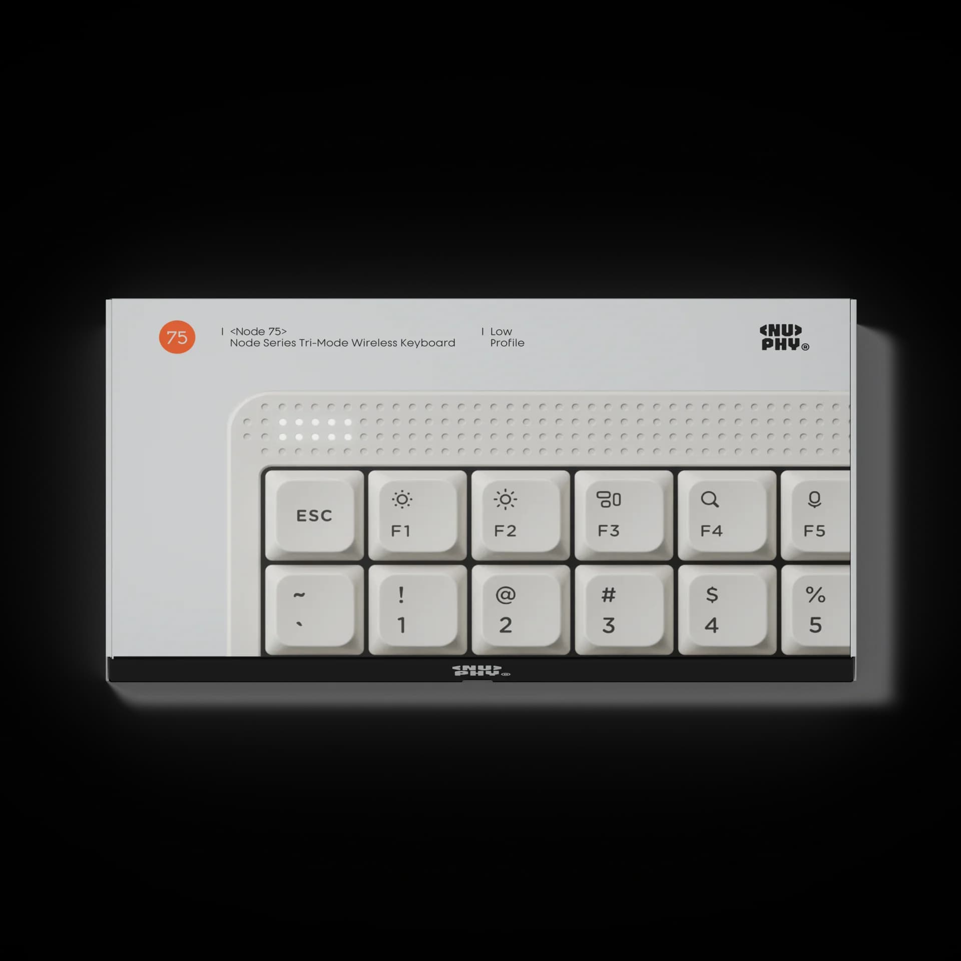 Tastiera meccanica NuPhy Node100, tastiera wireless Bluetooth, tastiera touch, switch Gateron a basso/alto profilo