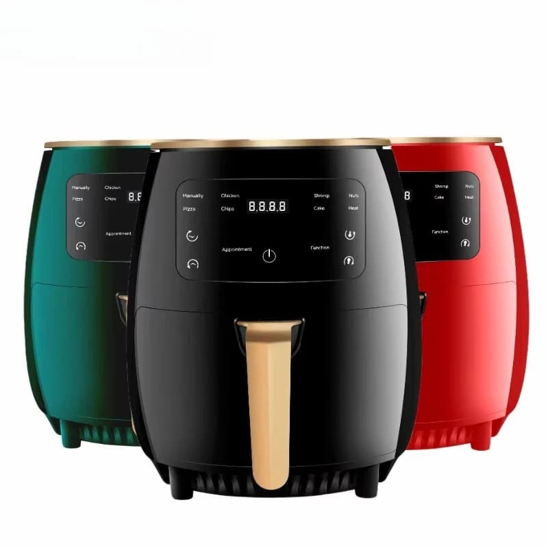 Custom Oil Free Electric Fryer Pink Smart Touch Screen 6L 2400W 2022 Hot Air Fryer