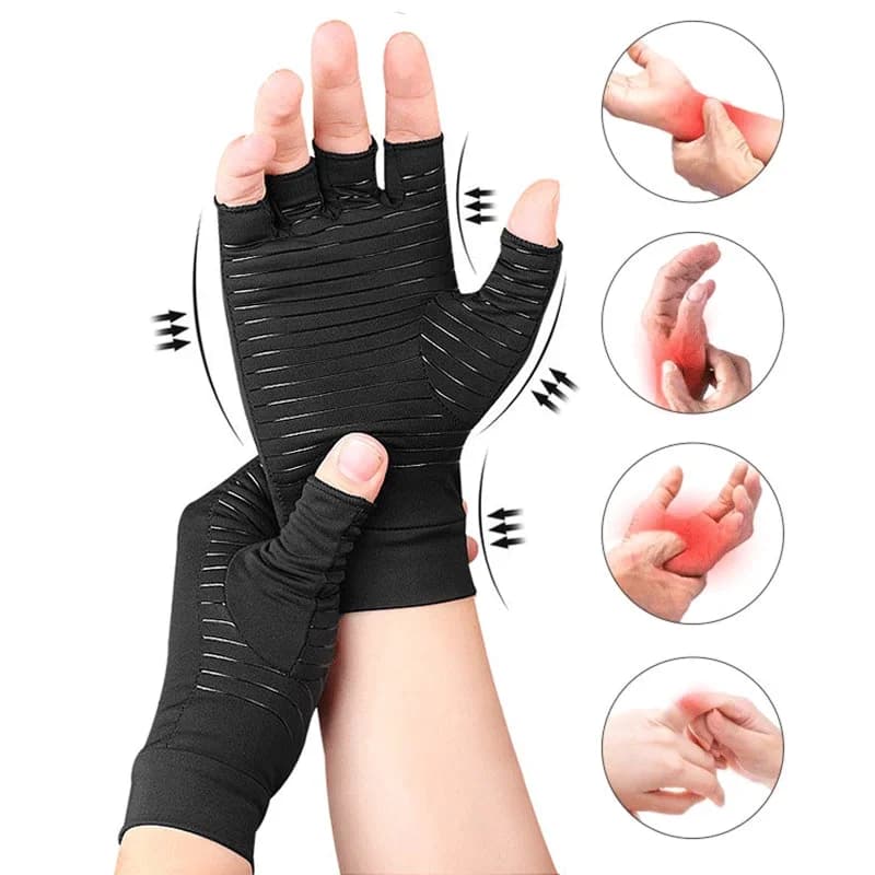 Guanti di Supporto per Polso con Terapia Magnetica Anti-Artrite, Guanti Compressivi per Dolori Articolari e Reumatoidi