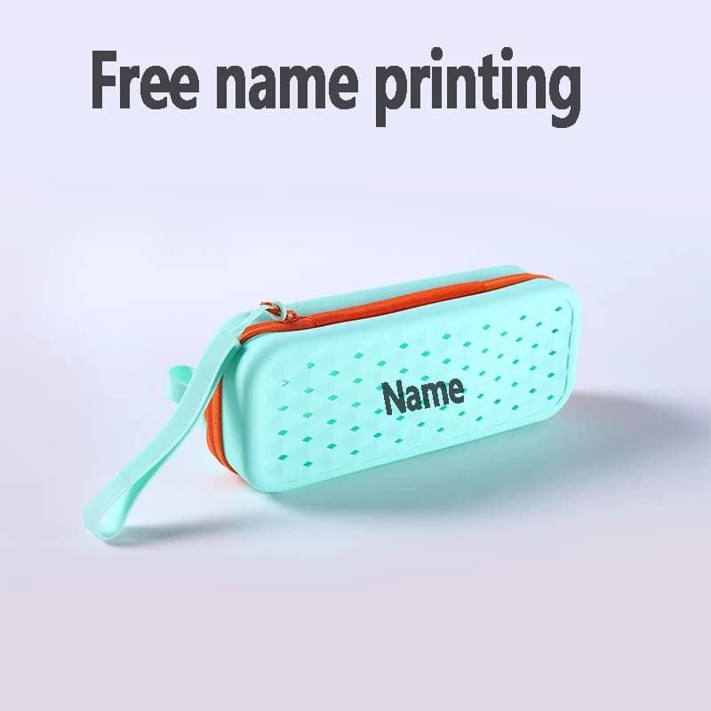 Swimming goggles storage box, hollowed out breathable silicone glasses box, free name printing, makeup, coin purse, personalized
