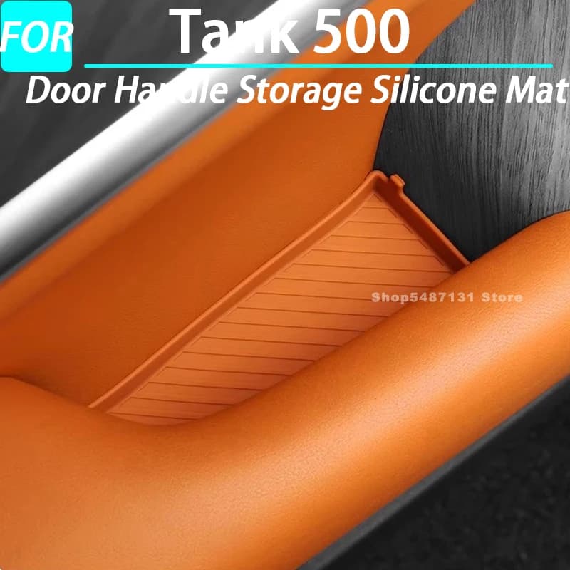Tappetino in silicone per maniglia per portiera auto per serbatoio 500 Accessori interni 2022 2023 2024 2025 2026