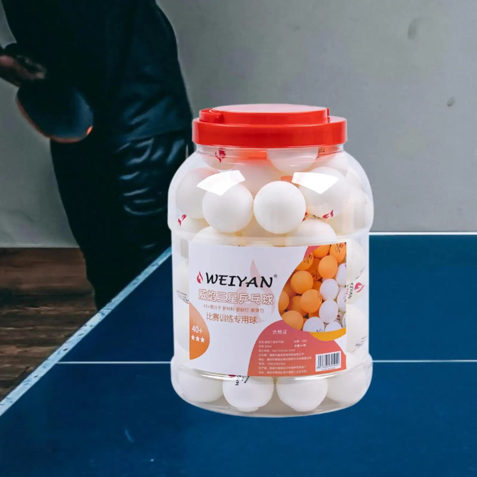 Palline da Ping Pong Professionali 40mm, Accessorio Durevole per Tennis da Tavolo, per Allenamento e Competizione Indoor e Outdoor