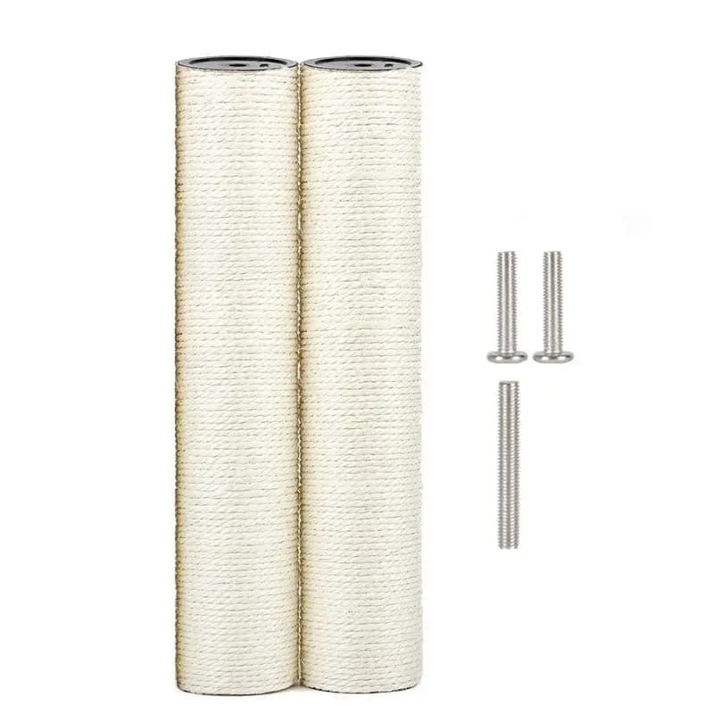 B23B 2 PCS M8 Cat Scratching Post Replacement, 15.7 X 3.1 Inch Sisal Pole Cat Tree Replacement Post With Screws