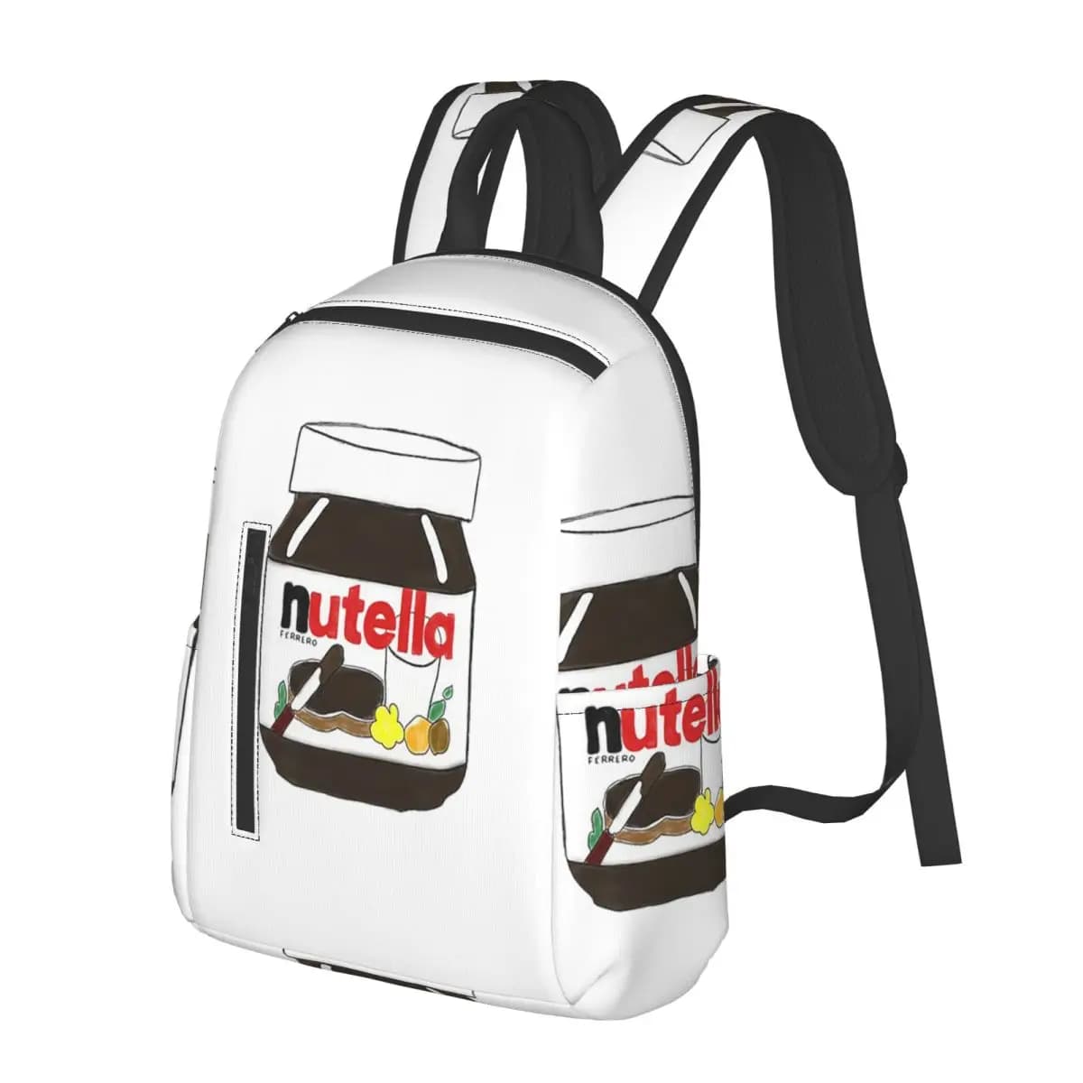 Zaino per studenti Nutella, borsa da scuola, zaino da viaggio per escursioni, per uomo e donna, borsa a tracolla alla moda