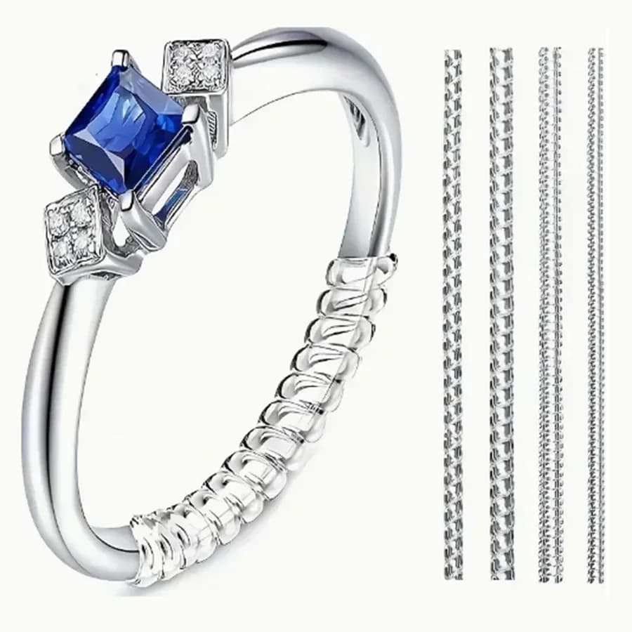 4/8 Pieces-Round Size Adjuster-Invisible Ring Protection, Suitable for Men and Women, Ring Size Adjusters/washers, Jewelry Accessories