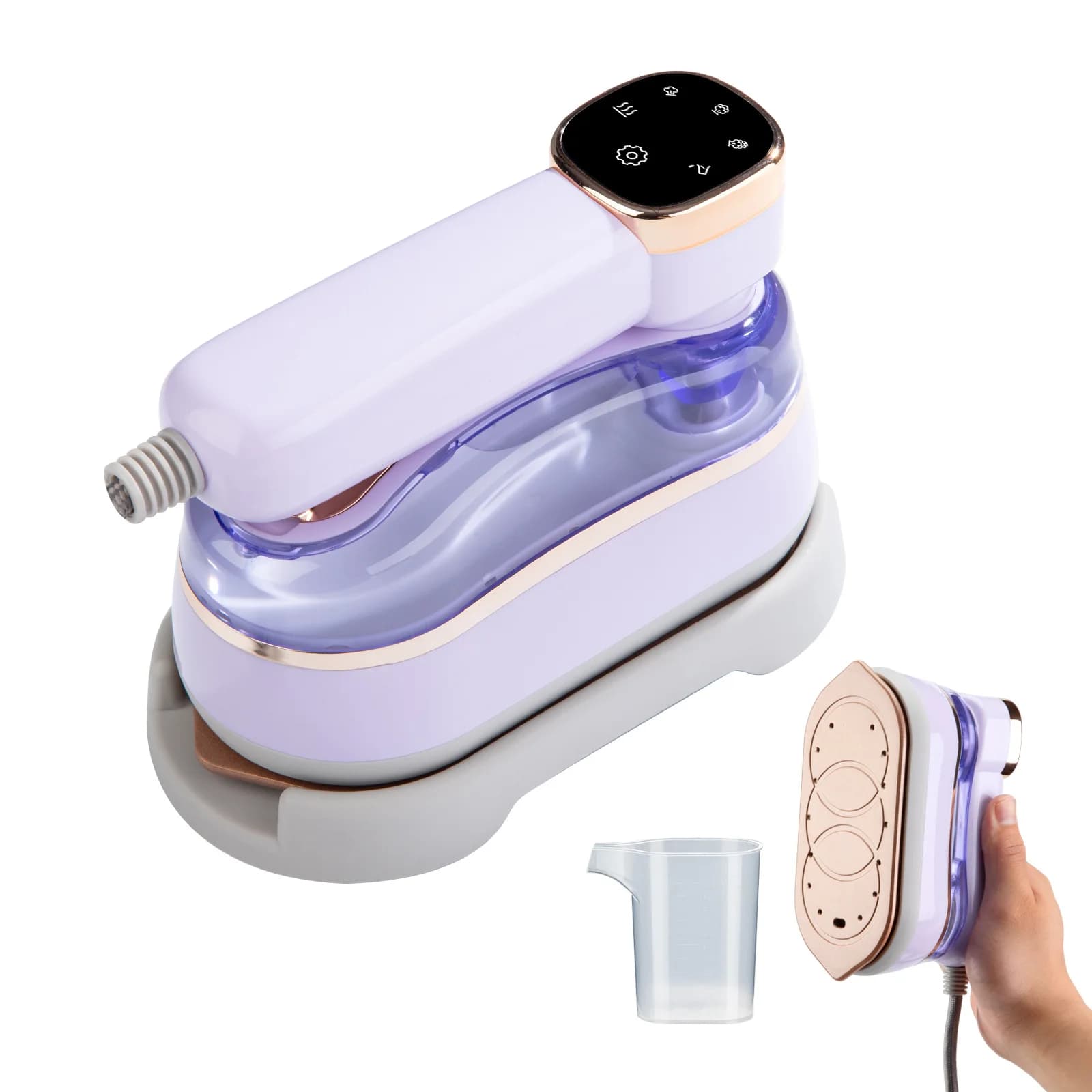 Mini Vaporizzatore per indumenti 110-220V Vaporizzatore per indumenti portatile portatile Serbatoio dell'acqua da 180 ml Macchina da stiro asciutto e bagnato per vestiti Viaggi a casa