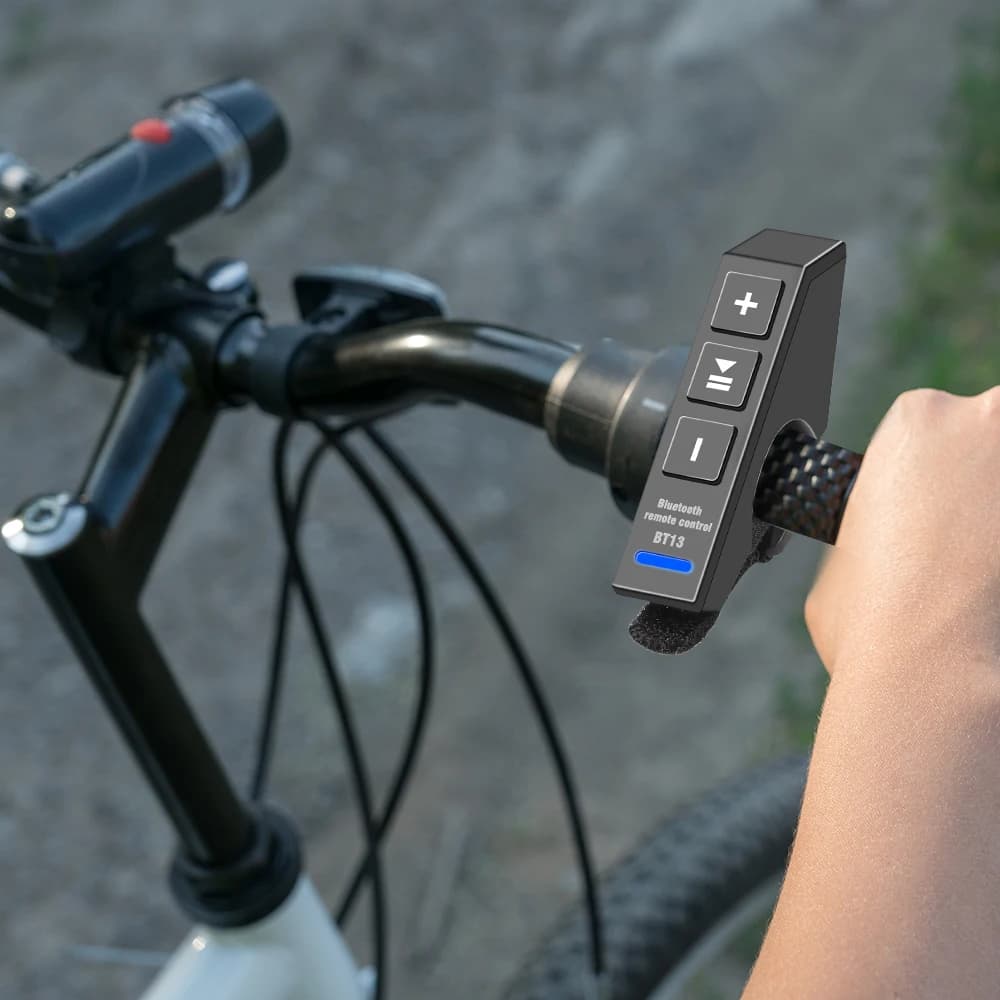 Remote control button Wireless Controller handlebar Mini Moto compatible with Bluetooth for mobile helmet Moto