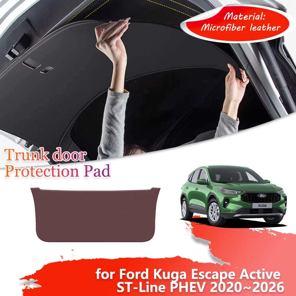 Trunk Tailgate Protection Mat for Ford Kuga Escape Active ST-Line PHEV 2020~2026 Door inside Anti-dirty Cover Pad Accessories