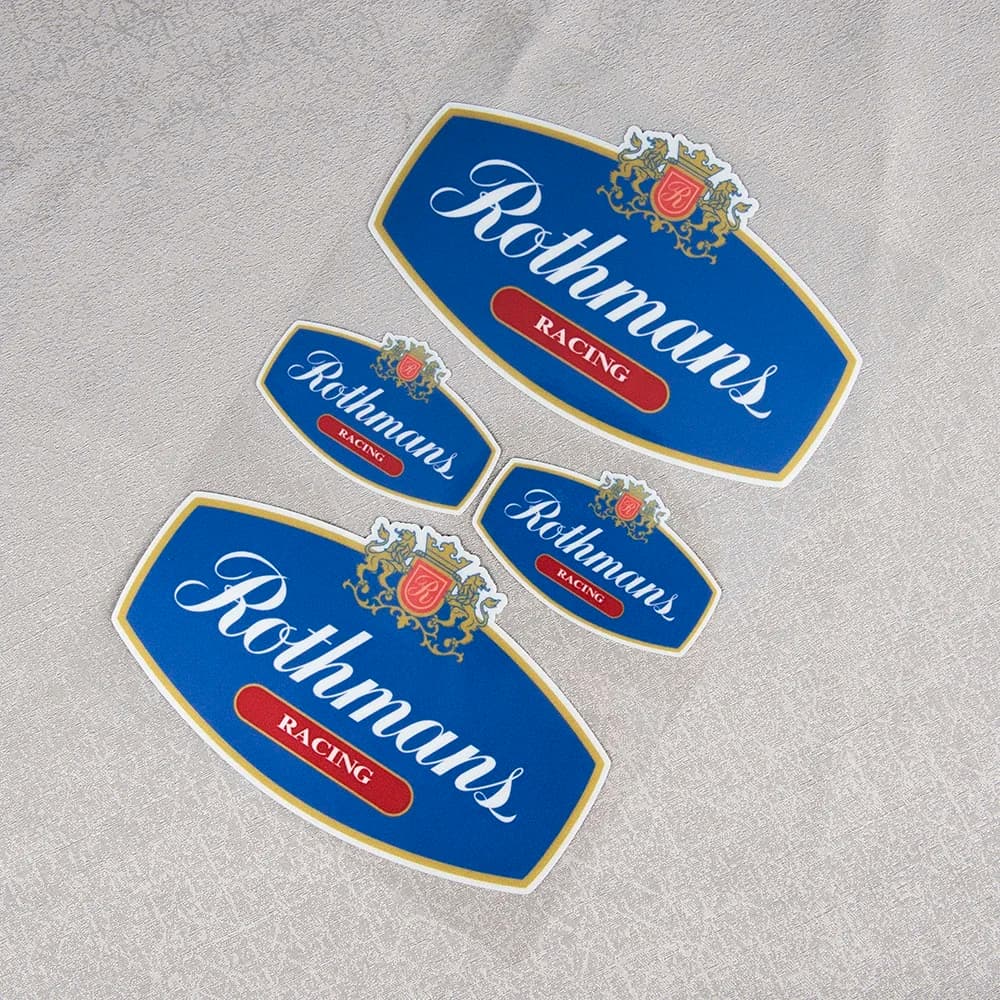 Adesivi moto Rothmans Racing Car Bike Casco Decalcomanie per Suzuki Honda Kawasaki Ducati Yamaha Vespa Accessori Moto