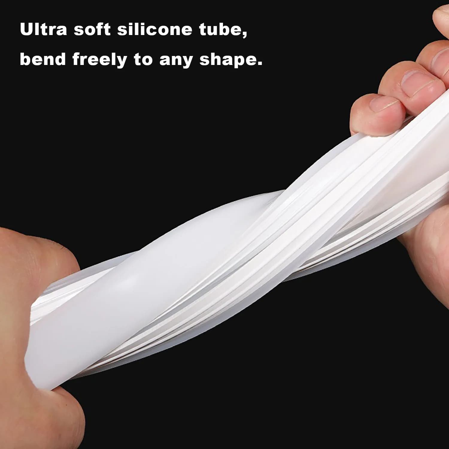 1-10m Soft Silicone Diffusion Sleeve LED Neon Strip Tube Black White Flexible Cover For Recessed Linear Light Channel Decor
