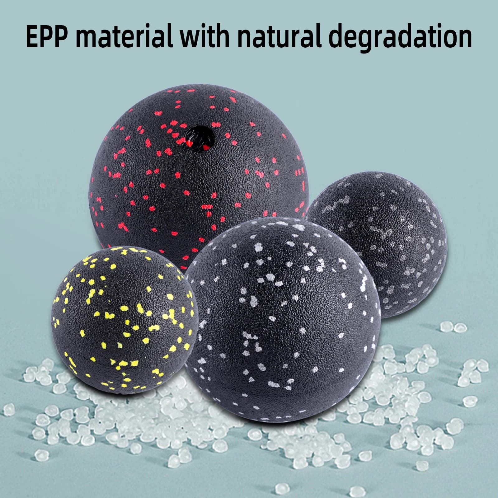 Foam Massage Ball Foam Block Roller Foam Ball for Peanuts Lacrosse Ball for Mifascia Antistress Massage Ball