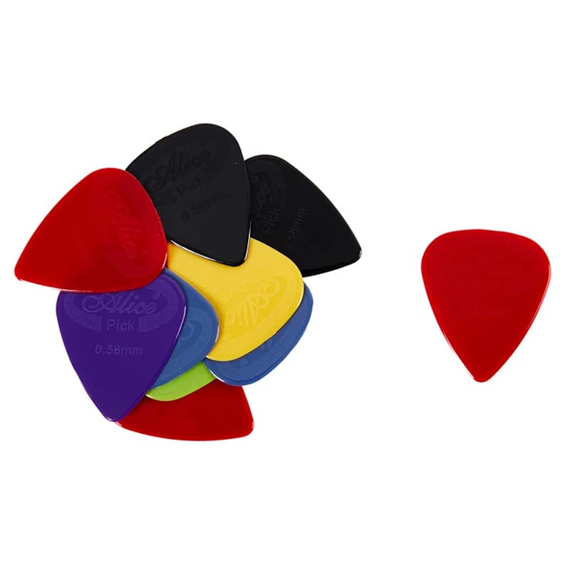 Nuova Offerta: 10 Pezzi di Plettri Alice Antiscivolo in Nylon Nero e Bianco per Chitarra Acustica, Elettrica e Ukulele
