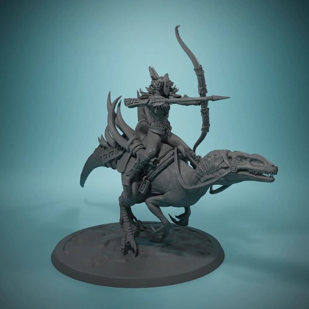 65mm Dragon Knight Archer Warrior Gioco da tavolo Modello di pezzo Figurine in resina Fai da te Colorazione e autoassemblaggio in miniatura