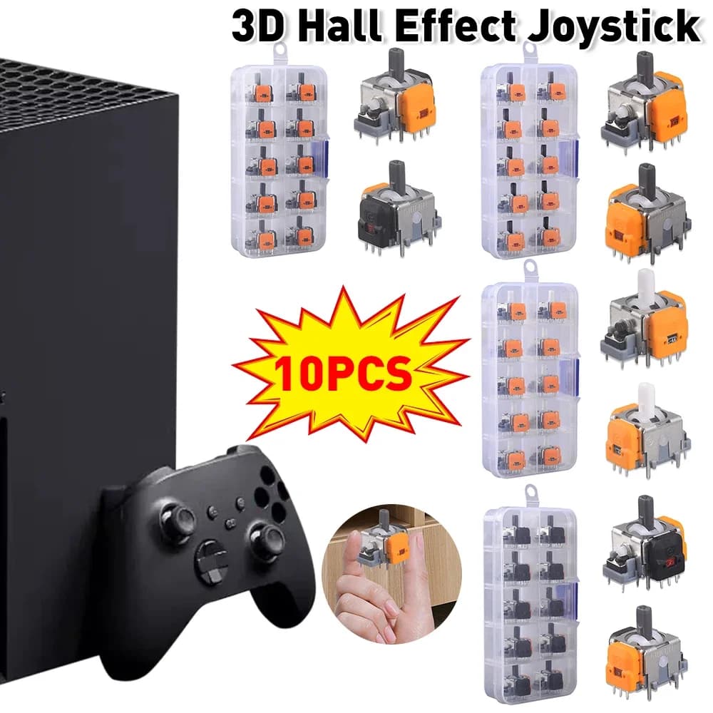 10 pezzi di ricambio effetto Hall joystick sensore analogico 3D levetta per PS5/PS4/Xbox One/serie controller parti di riparazione accessori