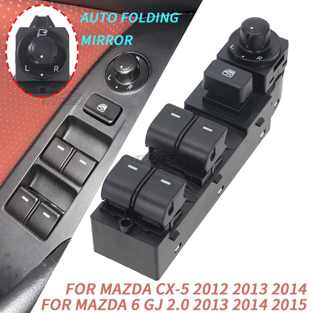 Left Hand Driver For Mazda 6 2013 2014 2015 Electric Window Control Switch Glass Button GKL2-66-350A GKL266350A