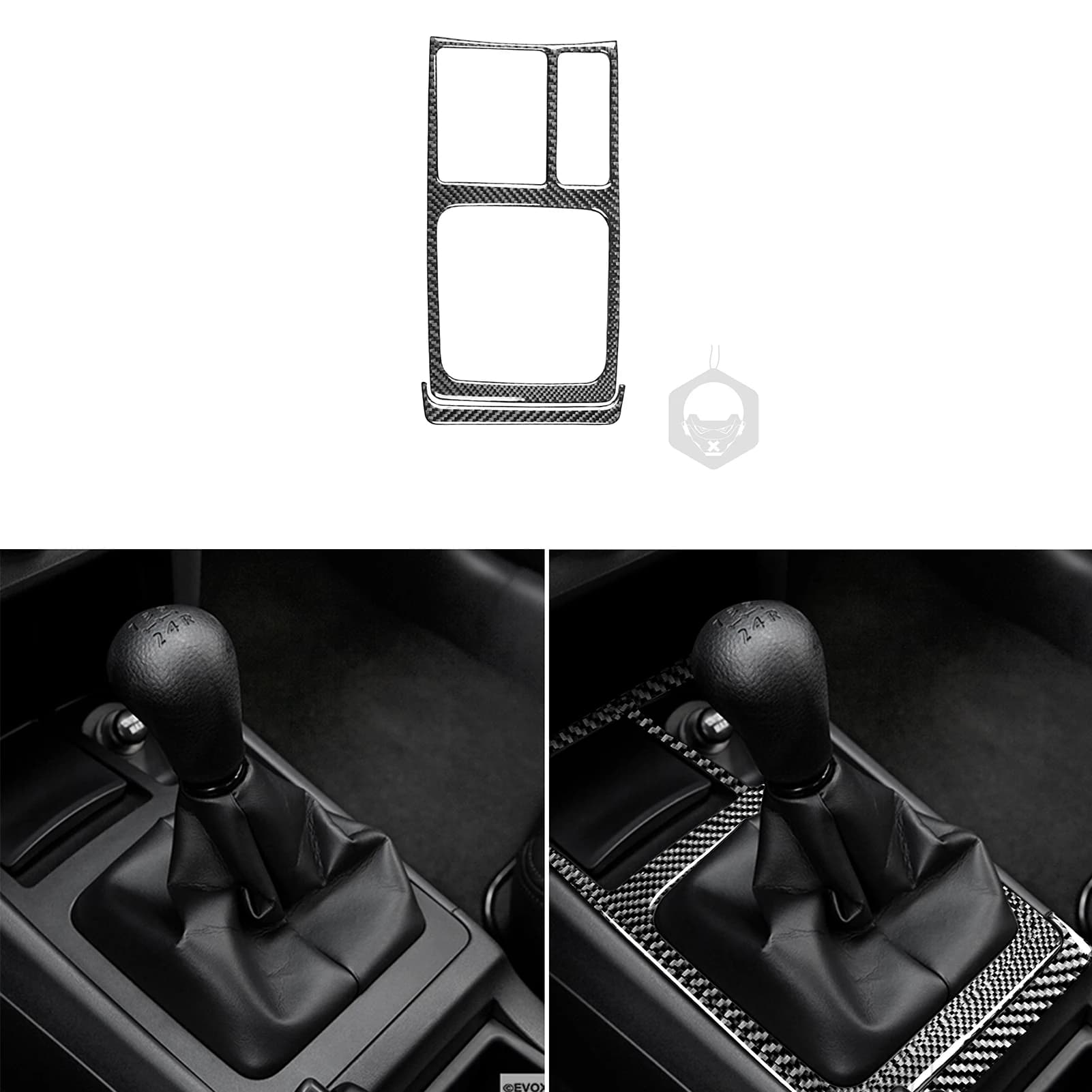 Per Mitsubishi Lancer EVO X ES DE GTS 2008-2015 Carbonio Cambio Manuale Console Scatola Ingranaggi Telaio di Copertura Accessori Auto Adesivo