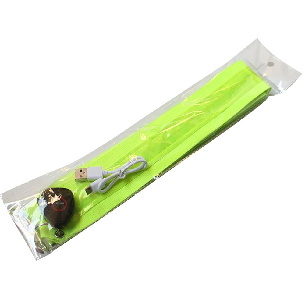 Rechargeable LED Reflective Running Belts for Men Woman Night Security Jogging Walking Light Gear