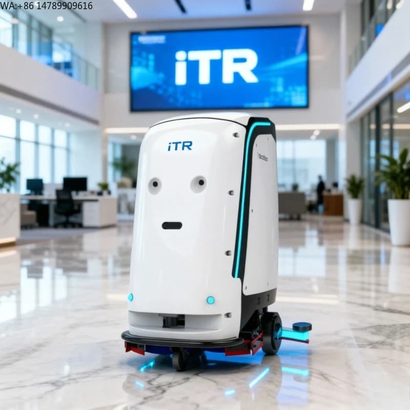 Robot Aspirapolvere Commerciale Intelligente ITR, Robot per Pulizie Commerciali Multifunzionali, Lavapavimenti e Spazzatrice Automatica Intelligente