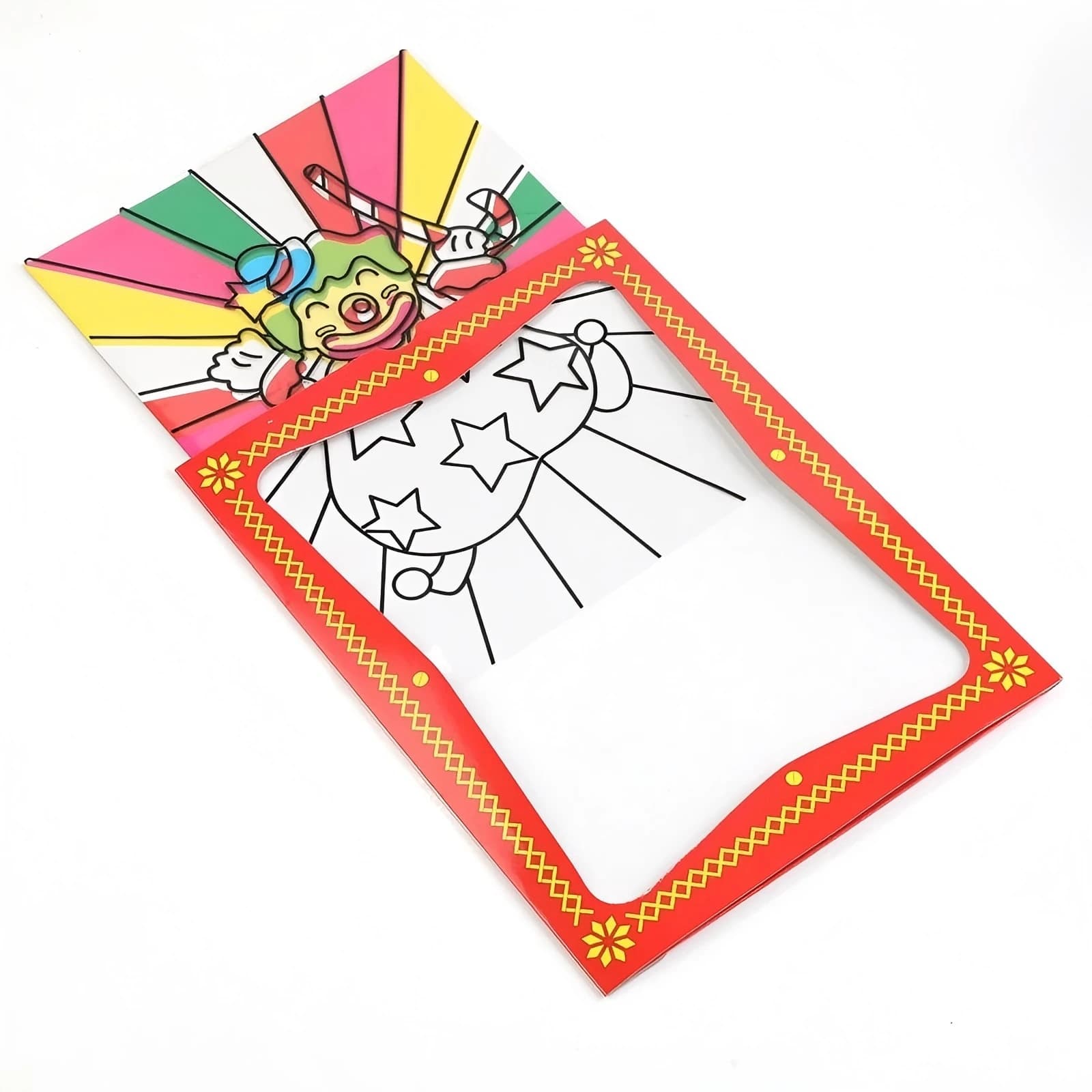 Piccoli trucchi magici con carte di colore da clown che cambiano, giocattoli per bambini, oggetti di scena magici da palcoscenico, facili da fare, giocattoli classici per bambini