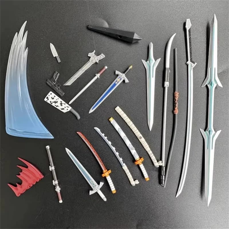 1/18 Bilancia Soldato Arma Spada Lama Effetti Speciali Ornamento Modello di Plastica Giocattolo Misura 3.75 ''Action Figure Corpo In Magazzino