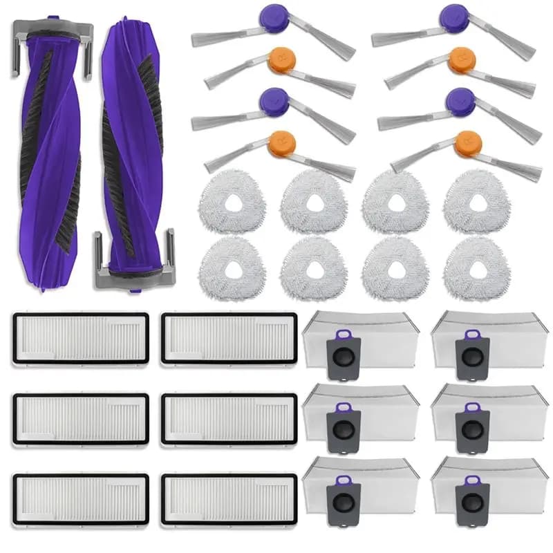 【ONCE IN A YEAR DEAL】For NARWAL Freo Z10/Freo Z10 ULTRA Robot Vacuum Full Maintenance Kit 30-Piece Includes Brushes, Mop Pads, F