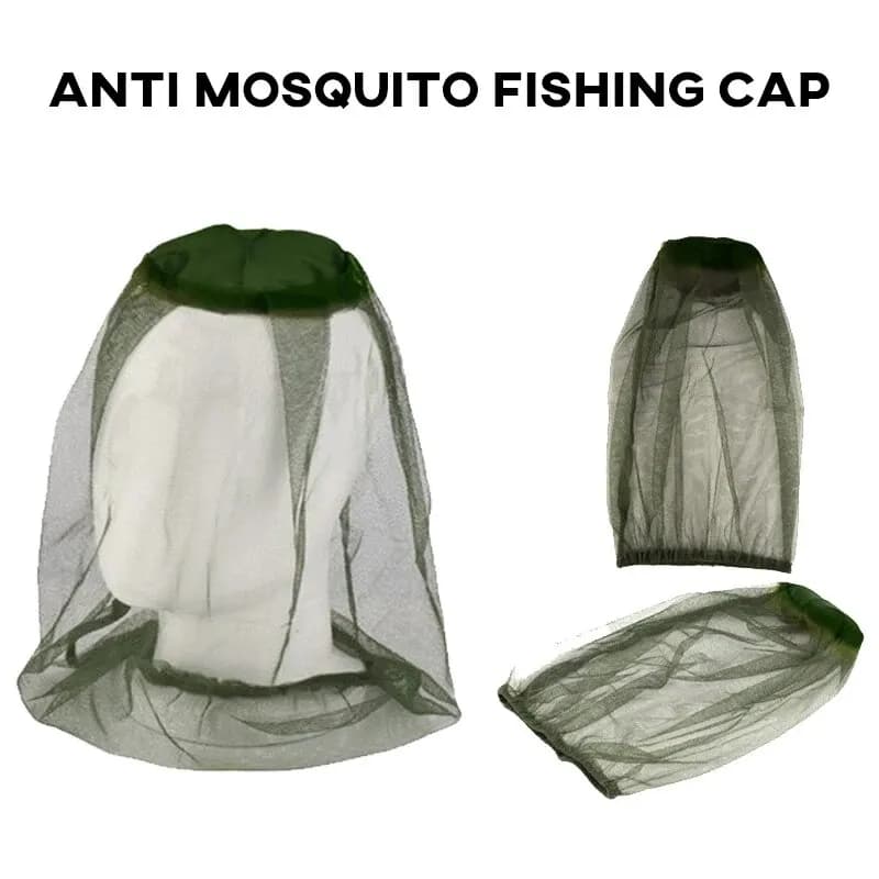 Berretto da pesca antizanzare 1pc rete da pesca in rete regolabile traspirante per uomini e donne campeggio da pesca da viaggio all'aperto