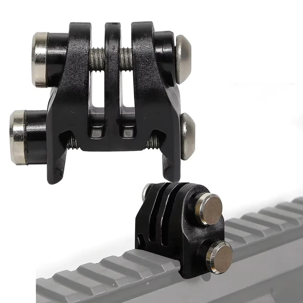 Action Camera Nylon Rail Mount Fixed Adapter for Picatinny Airsoft Rifle Laser Mount Adapter for GoPro EKEN Tactical Equipment