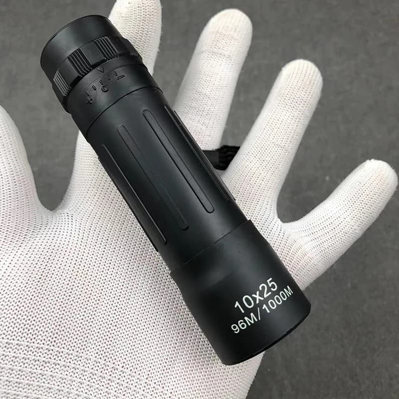 [SH] 1 Pezzo Telescopio Zoomabile 10*25 con Lente Ottica per Visione Notturna, Dispositivo Monoculare, Potente Binocolo