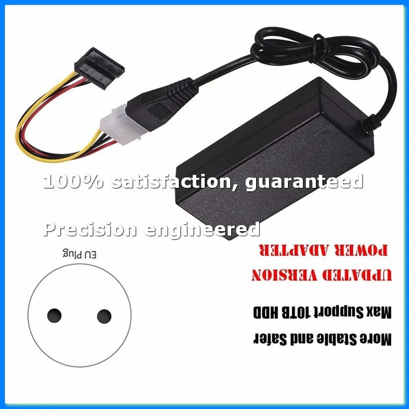 Cavo Adattatore Convertitore da SATA PATA IDE a USB 2.0 per Disco Rigido HDD da 2.5 e 3.5 Pollici con Spina Esterna EU - A07G