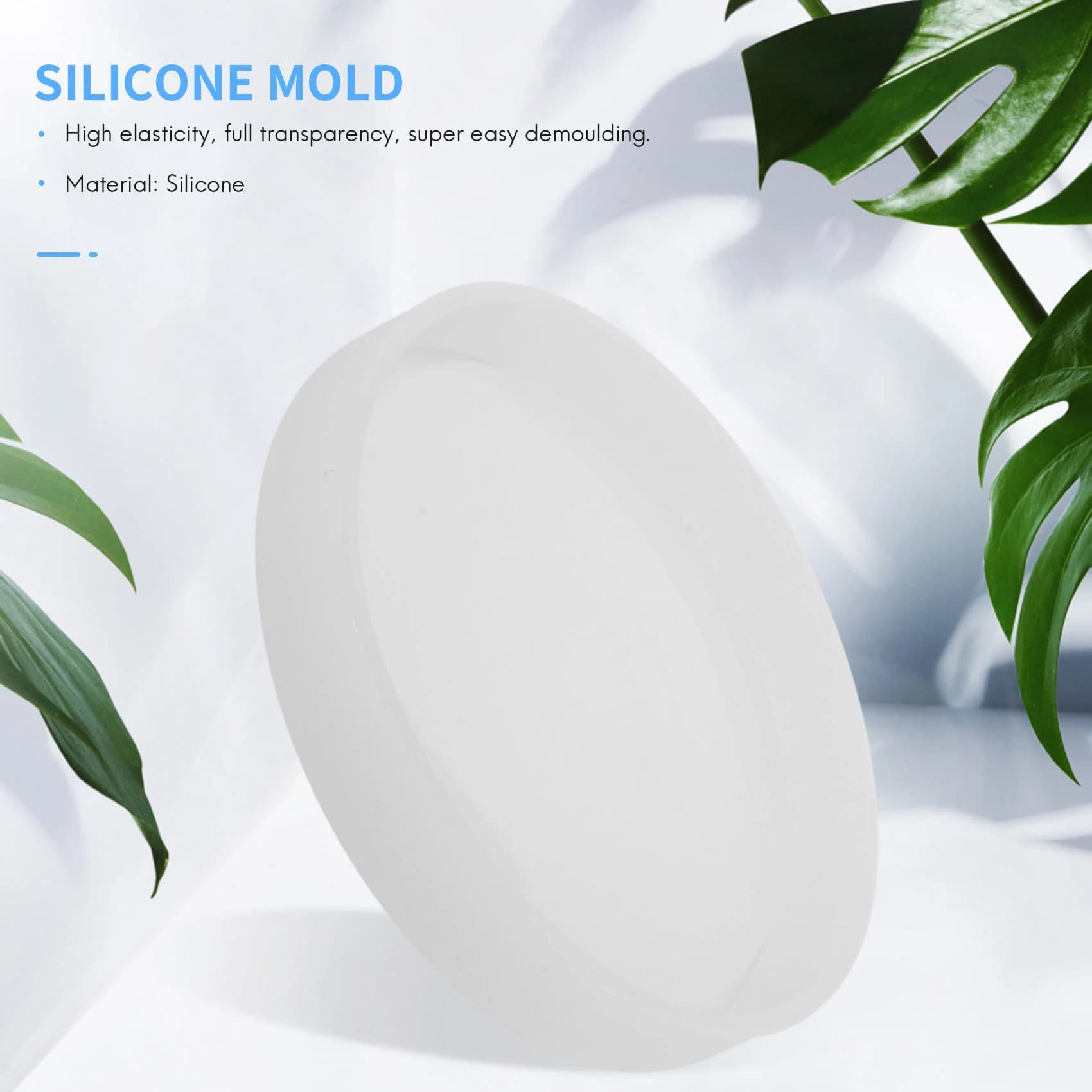 ABQR Confezione da 4 grandi stampi in silicone per sottobicchieri rotondi fai da te, diametro 3,94 pollici/10 cm, stampi per colata con resina, cemento