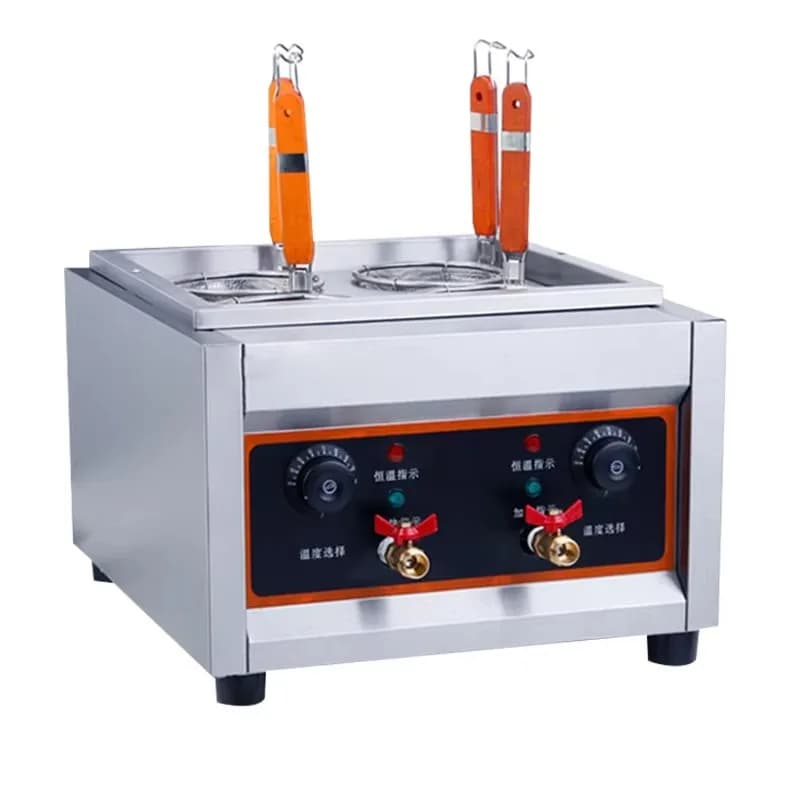 Macchina per cucinare la pasta con caldaia elettrica per noodle di grandi dimensioni per attrezzature autoportanti di nuovo arrivo