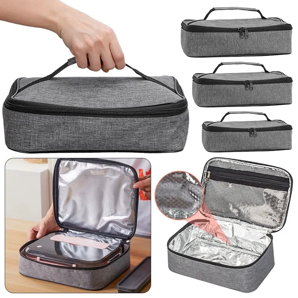 Travel Storage Bag Insulated Thermal Bag Breakfast Organizer Lunch Box Cooler Lunch Bag