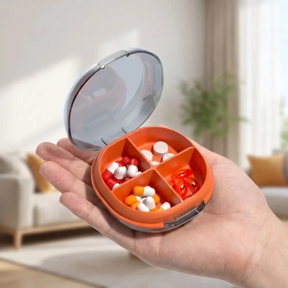 Waterproof 3 Grid Pill Box Plastic Pill Tablet Container Travel Pill Case Drug Dispense Weekly Granule Storage Box Sealed