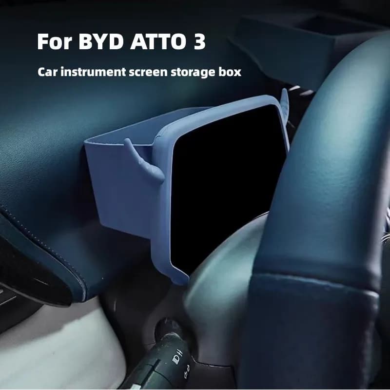 Scatola di immagazzinaggio dello schermo dello strumento per auto Scatola di immagazzinaggio dello schermo di navigazione centrale per BYD ATTO 3 YUAN Plus 2022 2023 2024