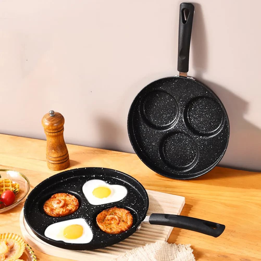 10 Inch Multifunction Padella with Anti-Agent Surface for Eggs and Pancakes, Anti-Scoating Handle, Daily Use, Kitchen Tools