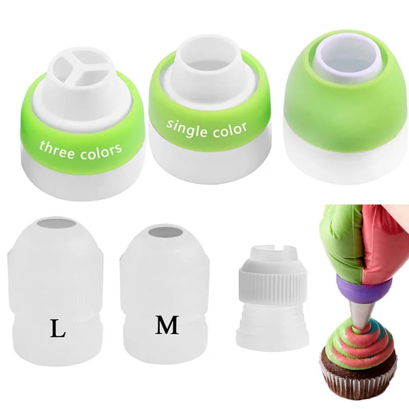 6 pz/set sei dimensioni ugelli per tubazioni di glassa punte convertitore per decorare torte accoppiatore strumento per pasticceria consigli per la casa