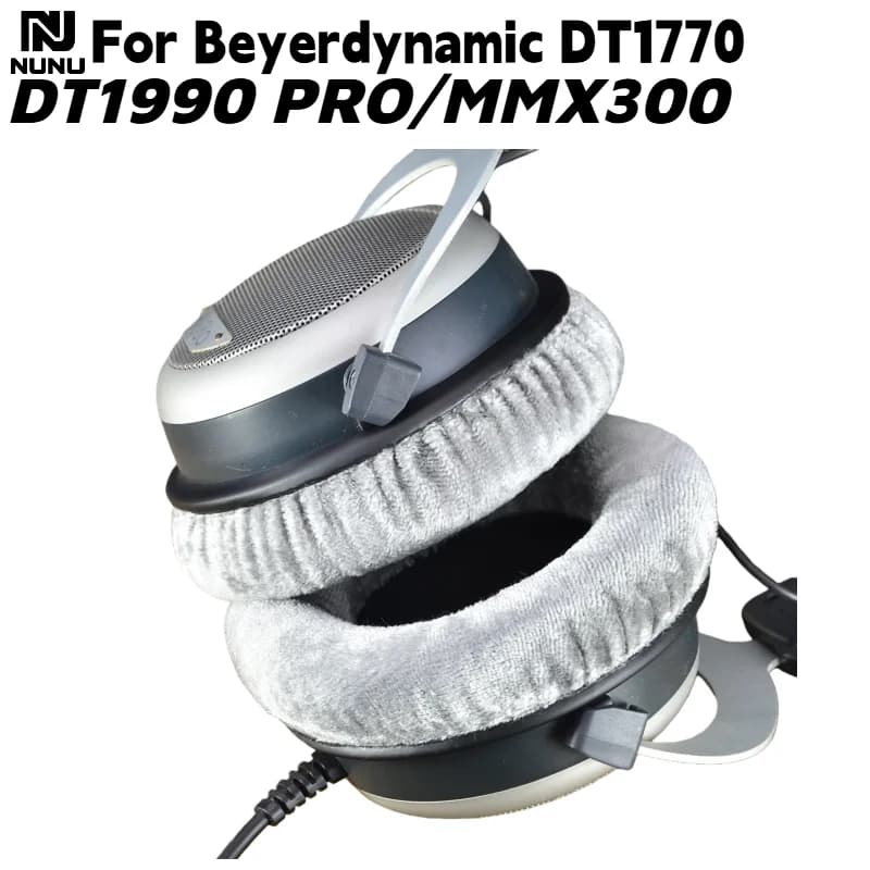 NUNU Cuscinetti auricolari di ricambio in velluto per cuffie Beyerdynamic DT1770 DT1990 PRO / MMX300, comodi da indossare