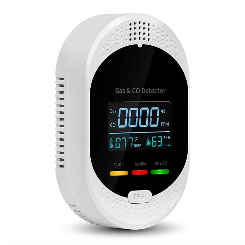 Carbon Monoxide Detector High Accuracy Combination Plug-In with Temperature & Humidity Monitoring US Plug