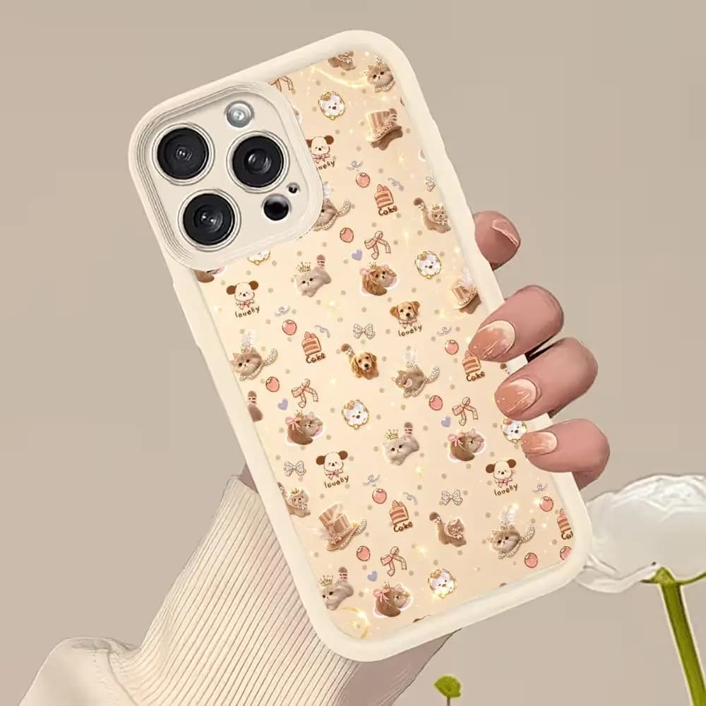 Cute animal graphics phone case for carcasa iphone for iPhone 17、16、15、14、13、12pm Pro Plus Super-strong protection Dropresistant