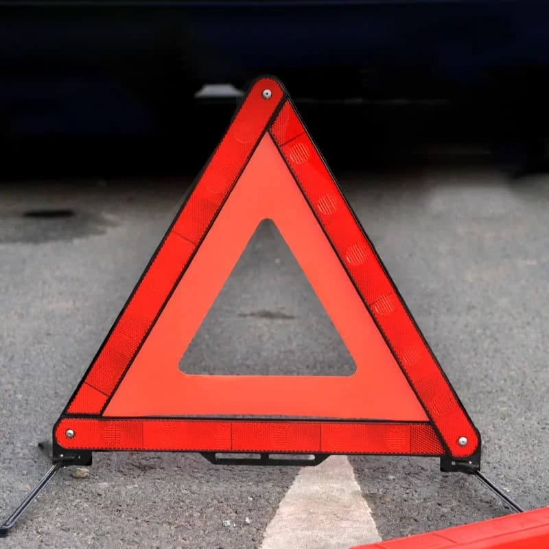 Triangolo per auto treppiede riflettente guasto di emergenza avvertimento adesivo riflettente pericolo di sicurezza segnale di Stop pieghevole accessori per auto