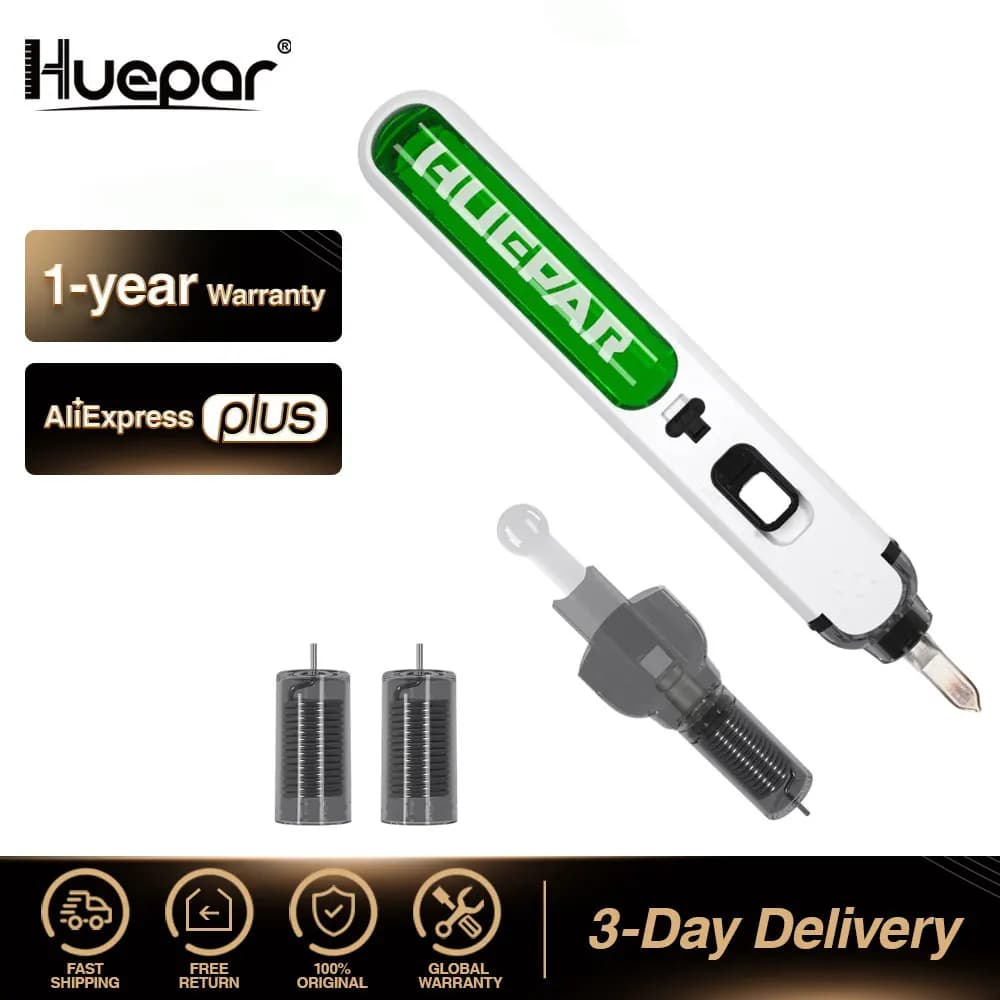 Huepar Cordless saldatore strumento penna di saldatura strumento di saldatura elettrica portatile USB 5V 2000mAh 3 secondi pistola di saldatura a riscaldamento