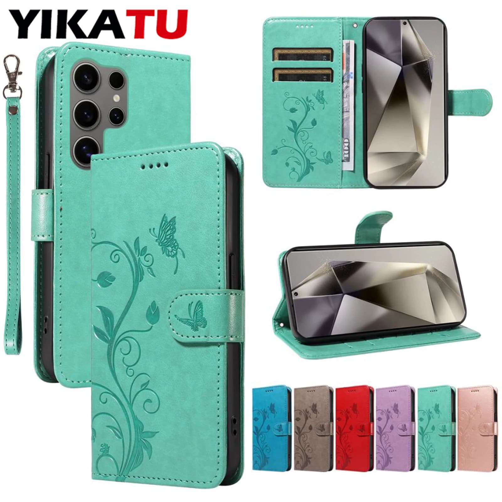 Magnetic wallet leather case for Samsung Galaxy S30 S25 Ultra Edge 5G S24 Plus S23 FE S22 Pro S21 S20 Lite Slot for Flip Cards Cover