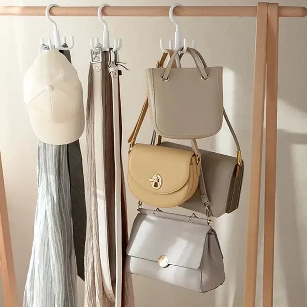 Girevole di Quattro Artigli for Bags, Belts, Scarves, Ties, Necklaces, Hats and Light Dresses - Organizer for Armadio