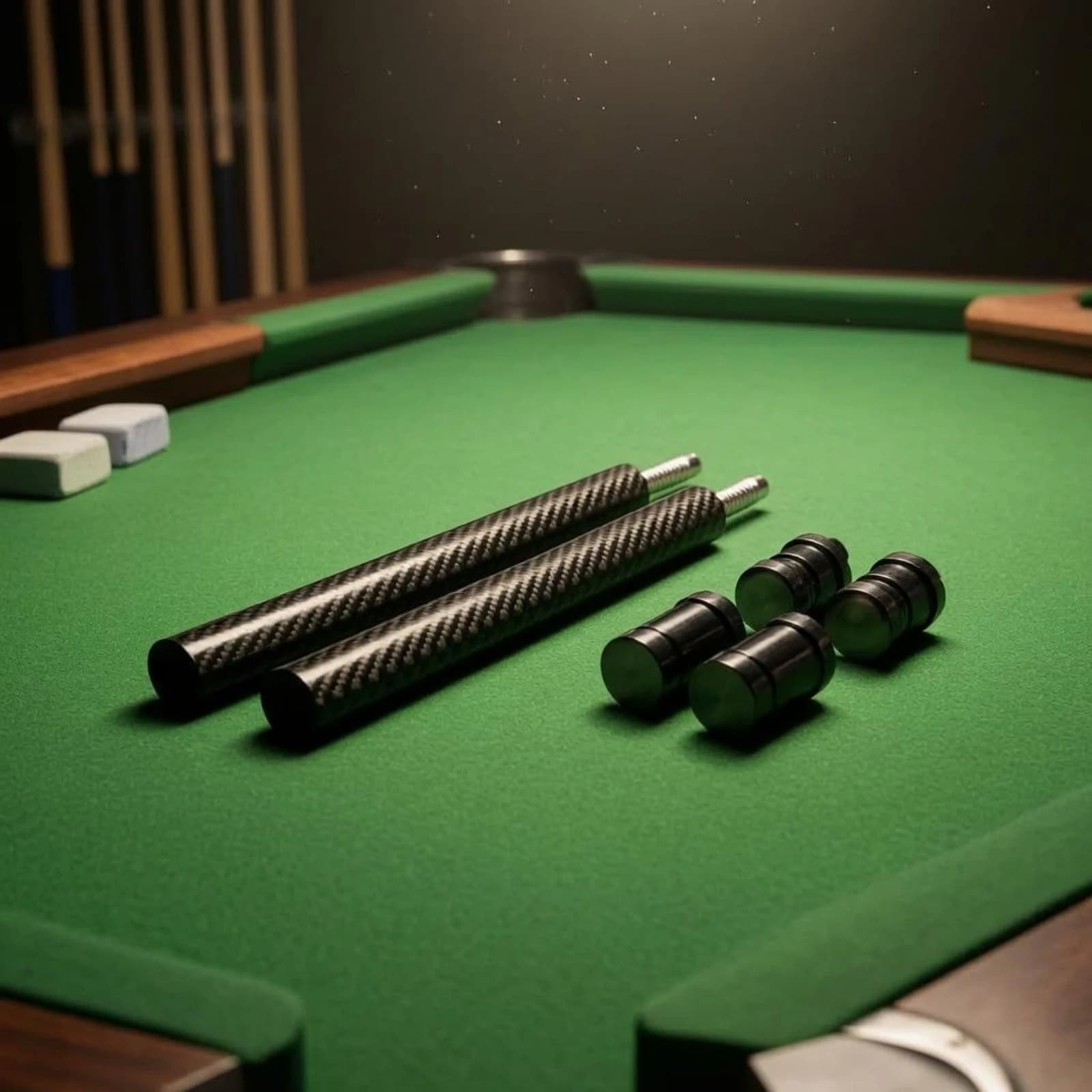 Easy to Attach Billiard Extension Tube Sports Accessory Rapid-join Design with Connector Sleeves for Pool Cues