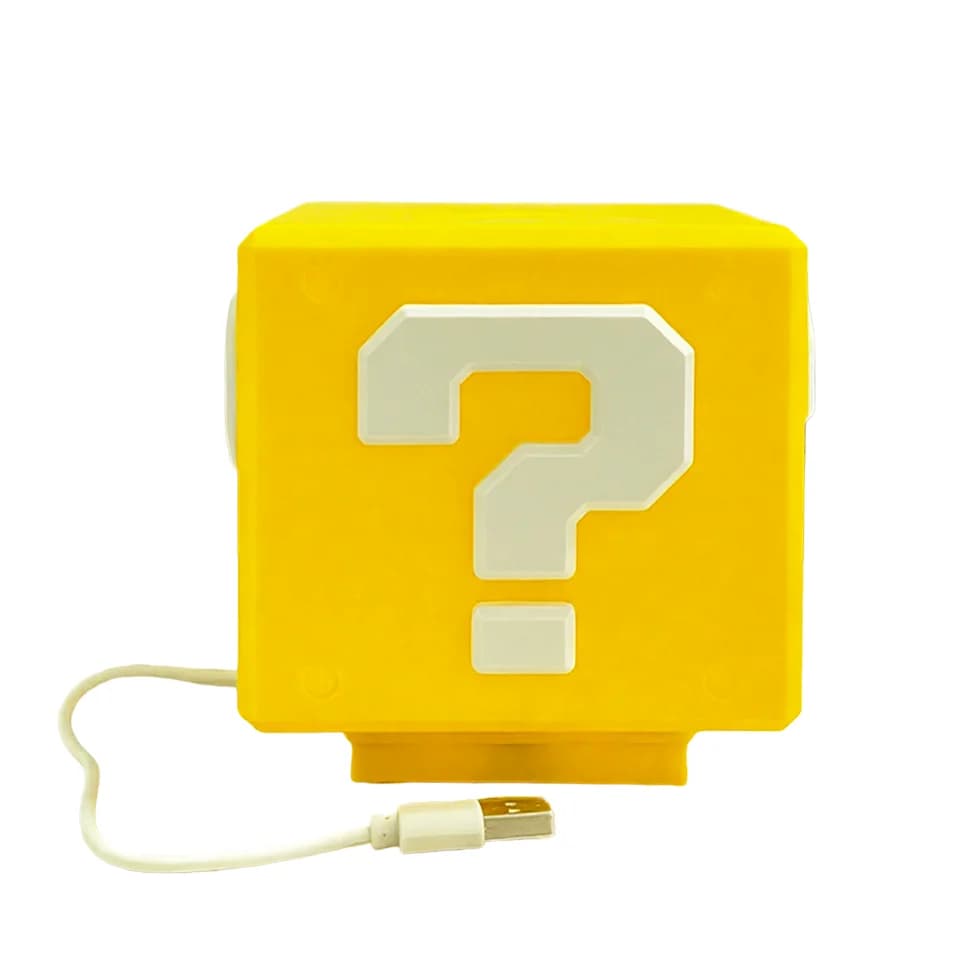 Lampada a Forma di Blocco con Effetti Sonori 2026, Luce Notturna LED Alimentata via USB per Arredamento Sala Giochi, Design Classico Pixel Art per Giocatori