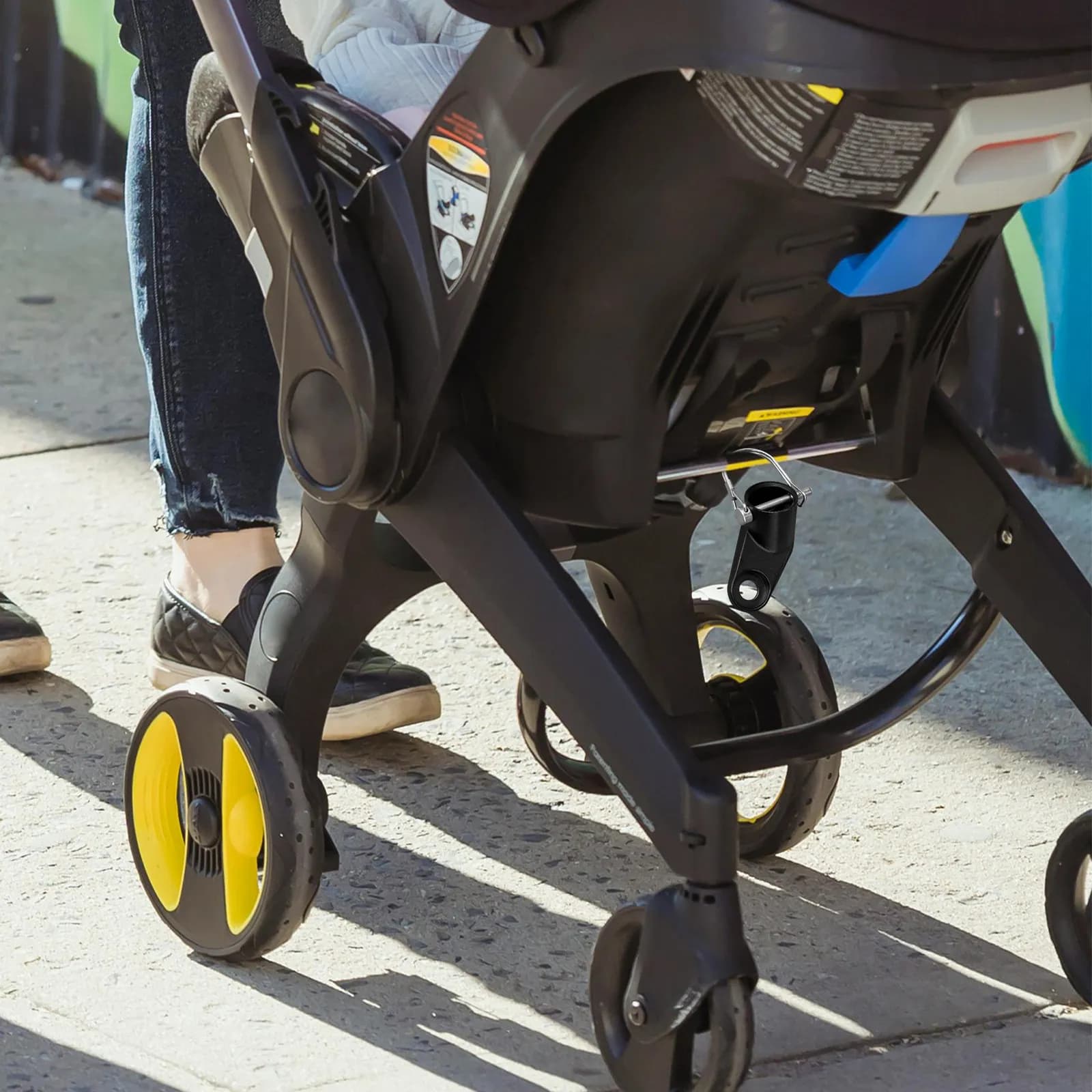 Set di 1 attacco traino in metallo per rimorchio bici, giunto robusto per portapacchi posteriore, per trasporto animali domestici e rimorchio per bambini