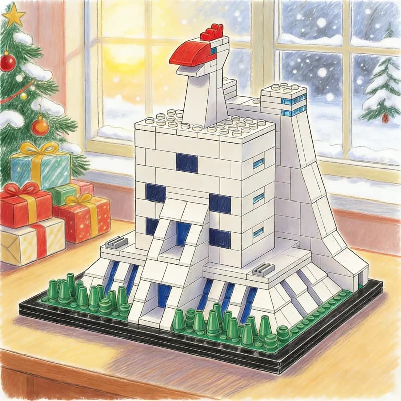 455 pz MOC Architettura Voltes V Big Falcon Modello di Costruzione di Giocattoli Blocchi FAI DA TE Idea Creativa Educazione Regali Di Natale Mattoni